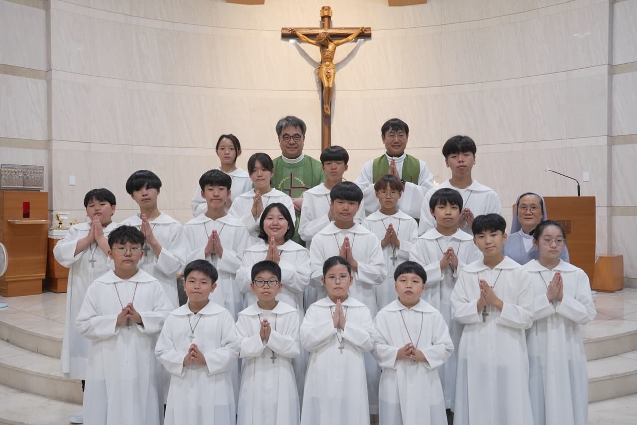 연중 제 15주일 교중미사, 복사단 입단식